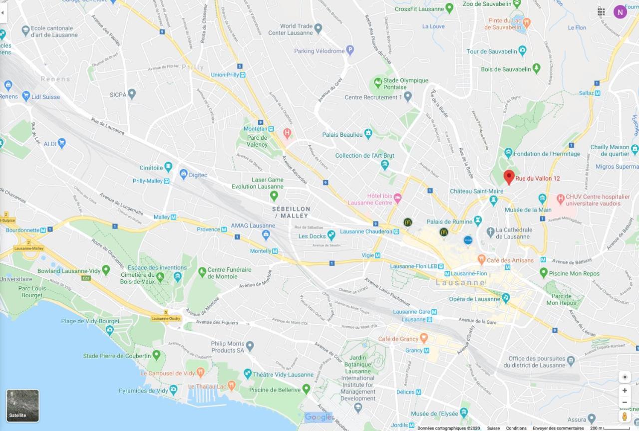 Parking Voiture & Appartement 2Pcs Lausanne Centre Luaran gambar